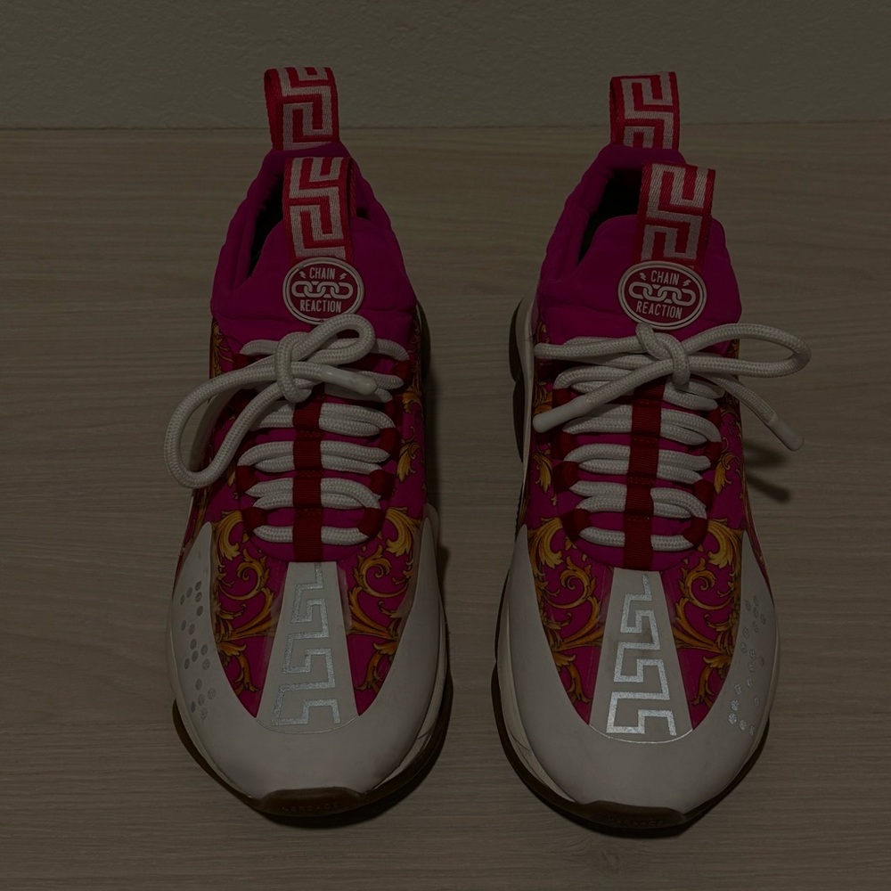 Versace Pink and White Women's Sneakers